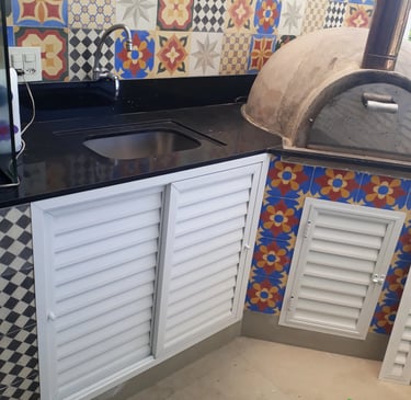 portinho de aluminio para pia