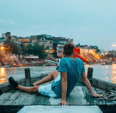 Sunset boating from assi ghat