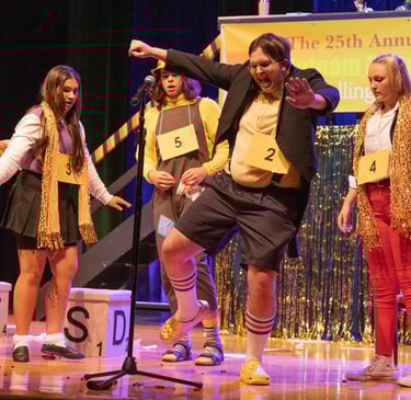 Magic Foot with the cast of Spelling Bee