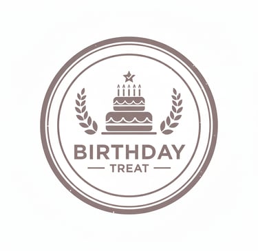 Infographic of a birthday cake showing reward