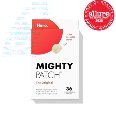 a box of mighty patch patches for the hero hero