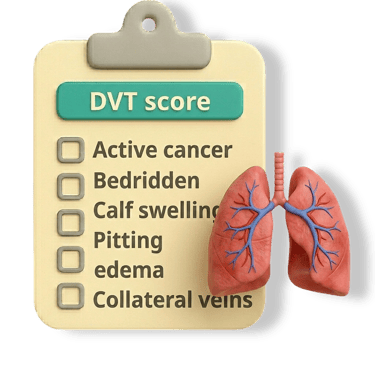 DVT score checklist