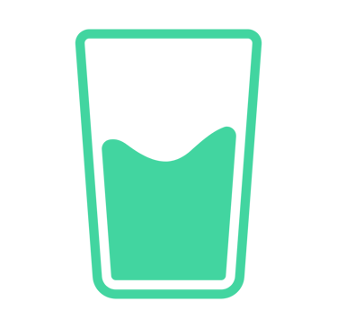 half full drinking glass icon