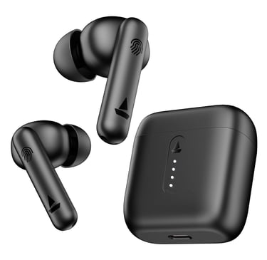boAt Airdopes 141/8 – Bold Black | TWS Wireless Earbuds with Mic