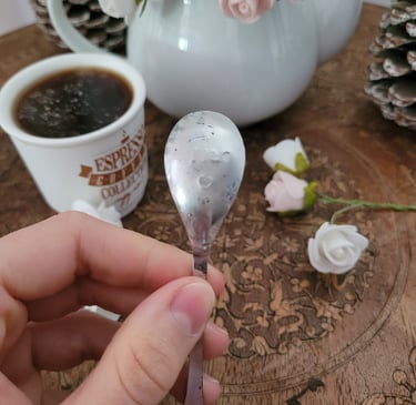 Cuillère gravée chinée