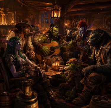 WoW tavern music,WOW blues, WoW country music, Azeroth After Hours, Whiskey Wind and Wail, WoW acoustic, WoW Primer