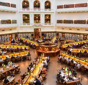 The La Trobe Reading Room of the State Library of Victoria, Melbourne