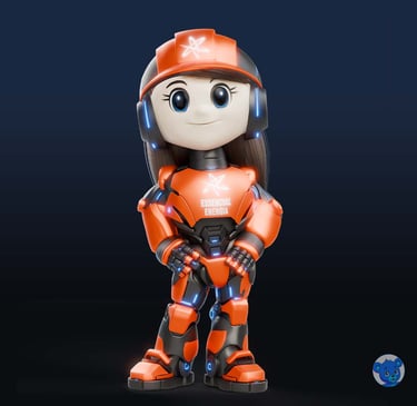 mascote 3D e personagem 3D