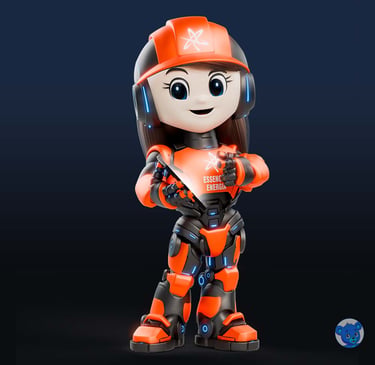 mascote 3D e personagem 3D