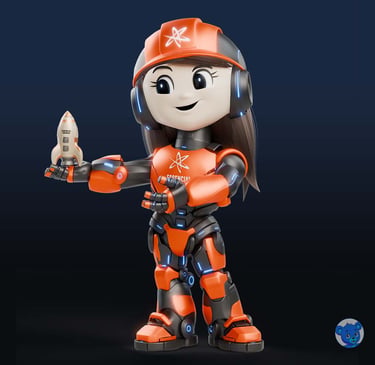 mascote 3D e personagem 3D