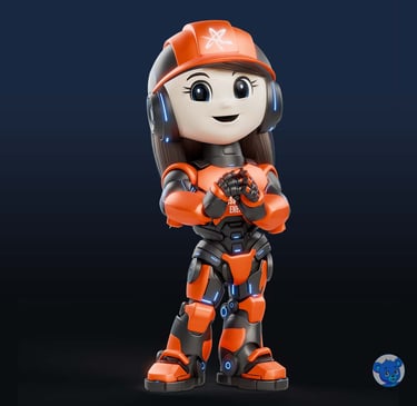 mascote 3D e personagem 3D