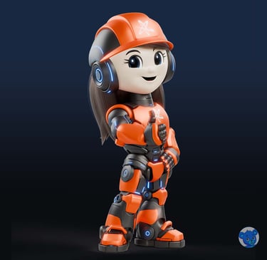 mascote 3D e personagem 3D