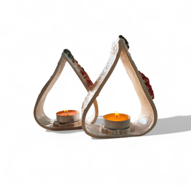 portavelas navideño