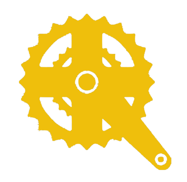 dérailleur de vélo jaune