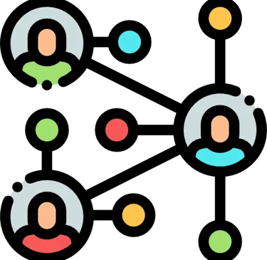 icone présentant un espace de partage entre personnes