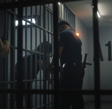 two people in jail cell