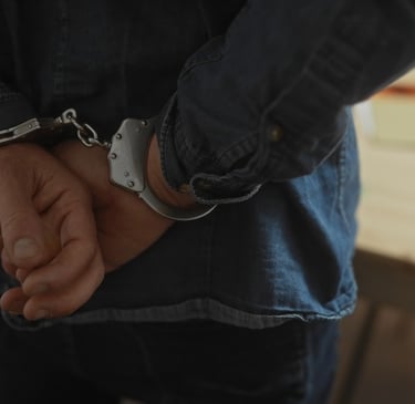 man in handcuffs