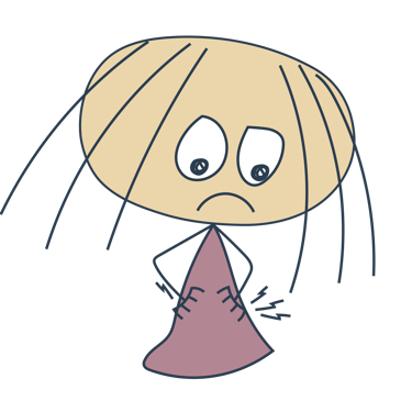 Anna experiencing PMS discomfort and low energy during a difficult day