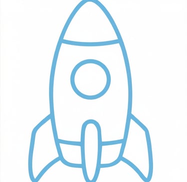 Ikona rakiety oznaczająca brak sufitu finansowego i rozwój w strukturach sprzedażowych B2B
