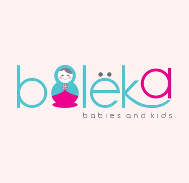 Logotipo Bolëka babies and kids identidad visual infantil
