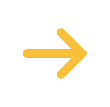 Flèche doré direction droite