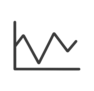 Graphique avec des revenus instables