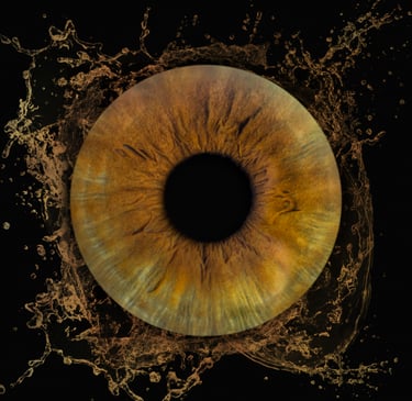 Close up of Dr. Denenberg's Iris, Iris Photography