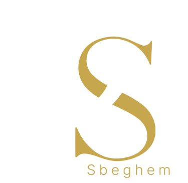 Elegant logo for Daniel Sbeghem featuring interlocking white and gold D and S letters on a black background.