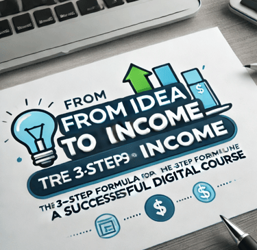 dea to Income course graphic – digital product launch course for solopreneurs