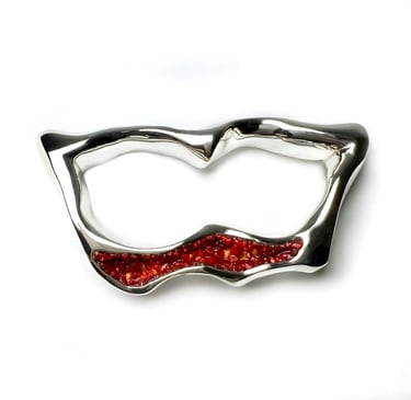 Kinga Olah-Double-Finger-Ring-Silver-Red Opals-Jewellery