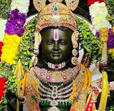Ram lala statue Ayodhya