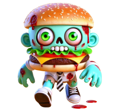 vega burger zombie cartoon