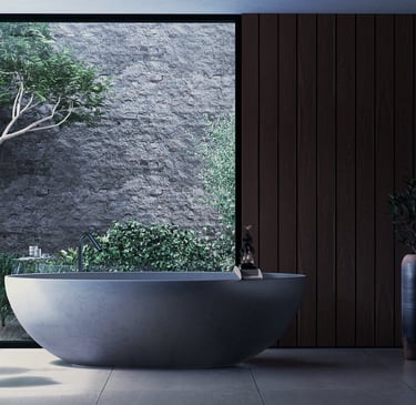 An animation tutorial of a modern bathroom using D5 Render