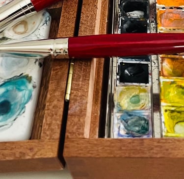 Aquarell Surkow Art Paul Surkow Malkasten
