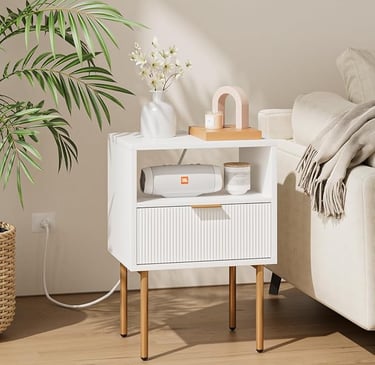 Modern Night Stand with Drawers
