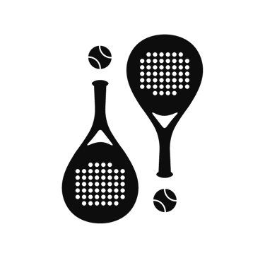 ¡Padel Padel! short form logo in black