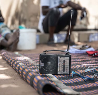 In rural villages across West Africa, the primary source of information for many remains the radio.