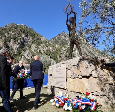 cérémonie hommage tempête Alex oeuvre mémorielle l'homme debout artiste sculpteur fil de fer Wilfrid Bricourt