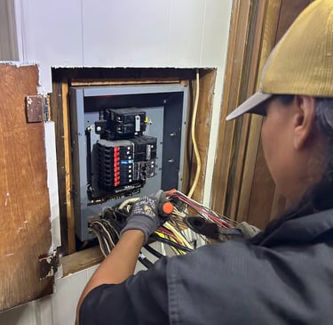Electrical panel replacement – code compliant work