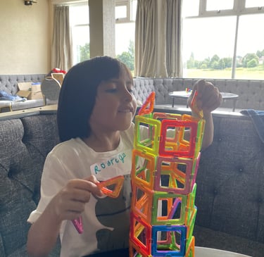 Sandwell Free Kids HAF Camp magnetic tile construction