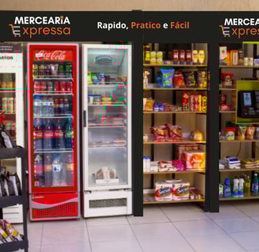 Minimercado no seu condominio automatizado Mecaria Expressa 24/7 dias por semana