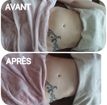 avant/après massage renata franca grenoble