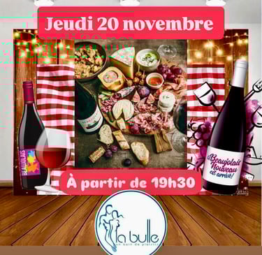 La Bulle Sauna Soirée Beaujolais nouveau