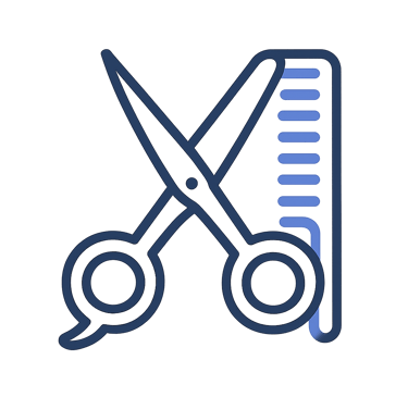 Experienced stylists (scissors and comb)