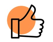 a thumbs up with a thumbs up