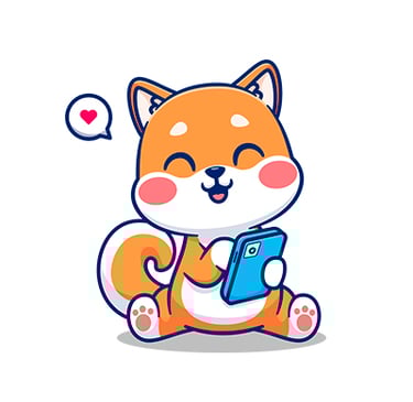 Ma petite mascotte sur son smartphone !