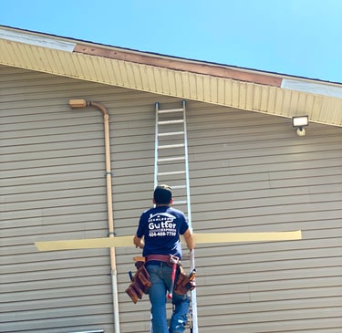 Installation of metal fascia wrap