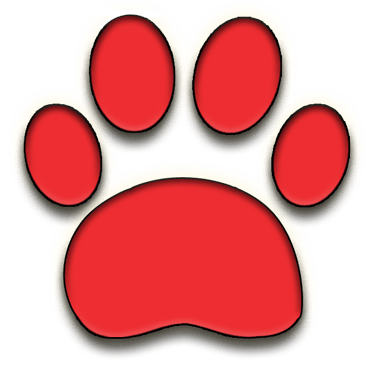 Red paw icon