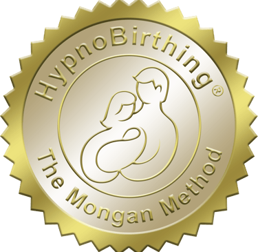 Logo - a gold medal medal for the hyponobirthing
