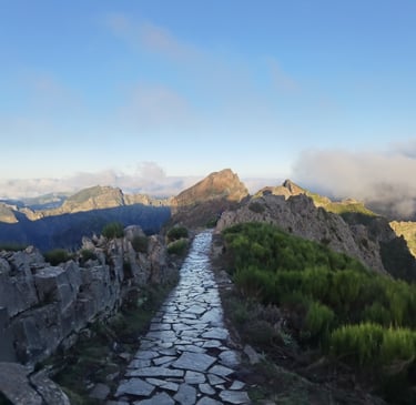 sentier de randonnée à Madère